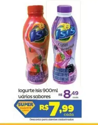 Super Lagoa Iogurte Isis 900g varios sabores oferta