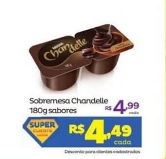 Super Lagoa Sobremesa Chandelle 180g sabores oferta