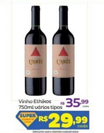 Super Lagoa Vinho Ethikos 750ml varios tipos oferta