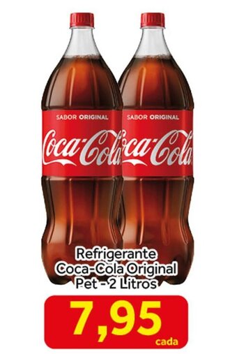 Shibata Supermercados Refrigerante Coca Cola Original pet 2L oferta