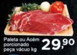 Rossi Supermercado Paleta ou Acem Porcionado peca vacuo 1kg oferta