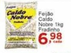 Rossi Supermercado Feijao Caldo Nobre 1kg Fradinho oferta