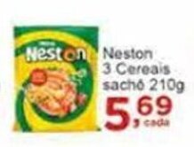 Rossi Supermercado Neston 3 Cereais sache 210g oferta