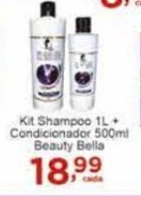 Kit Shampoo 1L + Condicionador 500ml Beauty Bella