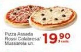 Rossi Supermercado Pizza Assada Rossi Calabresa/ Mussarela un. oferta