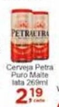 Rossi Supermercado Cerveja Petra Puro Malte lata 269ml oferta