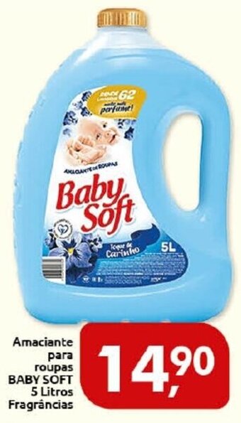 Supermercados Nori Amaciante para roupas Baby Sof 5L fragrancias oferta