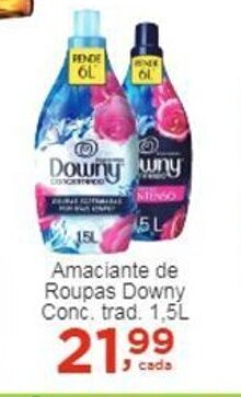 Rossi Supermercado Amaciante de Roupas Downy Conc. Trad 1.5L oferta