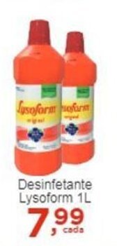 Rossi Supermercado Desinfetante Lysoform 1L oferta