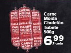 Rossi Supermercado Carne Moida Chuletao Tubete 500g oferta