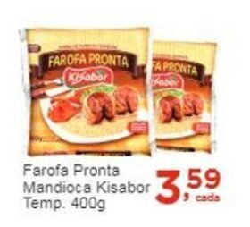 Rossi Supermercado Farofa Pronta Mandioca Kisabor Temp. 400g oferta