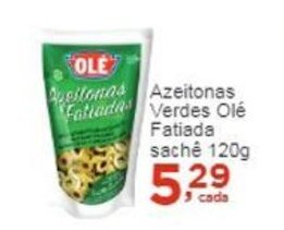 Rossi Supermercado Azeitonas Verdes Ole fat. sache 120g oferta