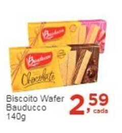Rossi Supermercado Biscoito wafer Bauducco 140g oferta