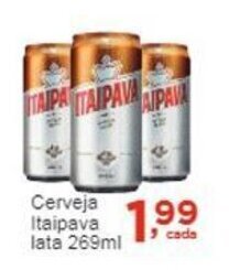 Rossi Supermercado Cerveja Itaipava lata 269ml oferta