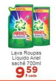 Rossi Supermercado Lava Roupas Liquido Ariel sache 700ml oferta