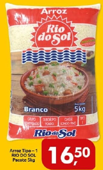 Supermercados Nori Arroz Tipo 1 Rio Do Sol pacote 5kg oferta