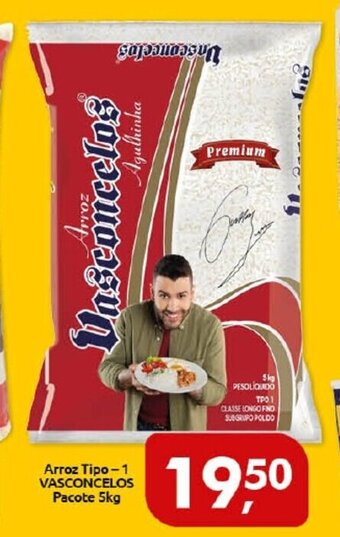 Supermercados Nori Arroz Tipo 1 Vasconcelos pacote 5kg oferta
