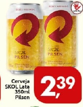 Supermercados Nori Cerveja Skol lata 350ml Pilsen oferta