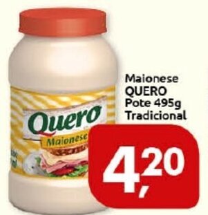 Supermercados Nori Maionese Quero pote 495g Tradicional oferta