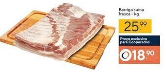 Coop Barriga Suina Fresca 1kg oferta