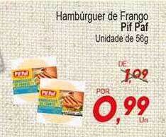 Villefort Atacadista Hambúrguer De Frango Pif Paf oferta