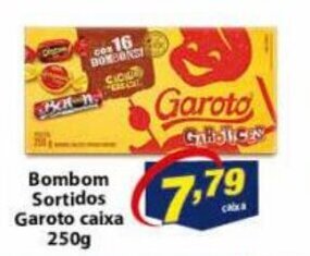 Bombom Sortidos Garoto caixa 250g