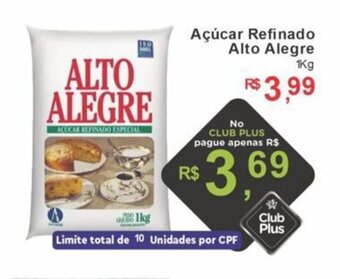 Spasso Sabores Acucar Refinado Alto Alegre 1kg oferta