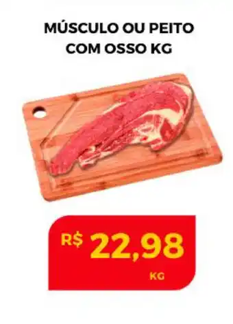 Musculo ou peito com osso 1kg