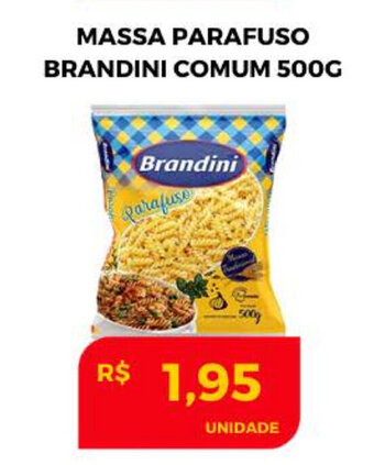 Atacadão Centro Sul Massa Parafuso Brandini Comum 500g oferta