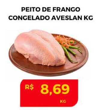 Atacadão Centro Sul Peito de Frango congelado Aveslan 1kg oferta