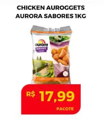 Atacadão Centro Sul Chicken Auroggets Aurora Sabores 1kg oferta