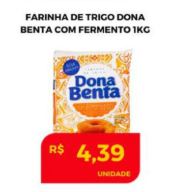 Farinha de Trigo Dona Benta com Fermento 1kg