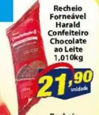 Vencedor Atacadista Recheio Forneavel Harald Confeiteiro Chocolate ao leite 1.01kg oferta