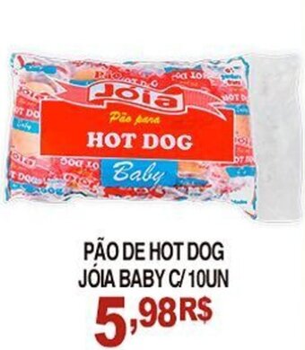 Mercadão Atacadista Pao de Hot Dog Joia Baby c/ 10un oferta