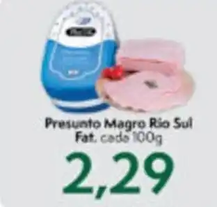 Master Supermercados Presunto Magro Rio Sul Fat. cada 100g oferta