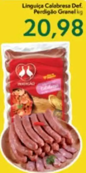Master Supermercados Linguica Calabresa Def. Perdigao granel 1kg oferta