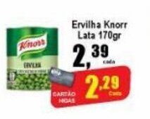 Higa's Supermercado Ervilha Knorr lata 170g oferta