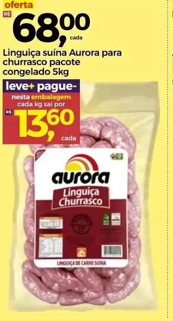 Frangolândia Linguica Suina Aurora para Churrasco pacote cong. 5kg oferta