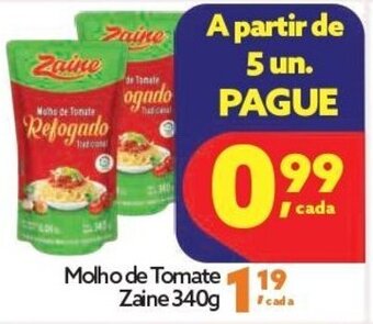 Raiz Superatacado Molho de tomate Zaine 340g oferta