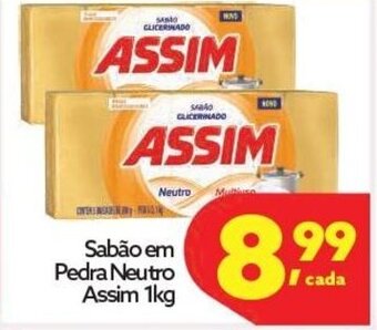 Sabao em Pedra Neutro Assim 1kg