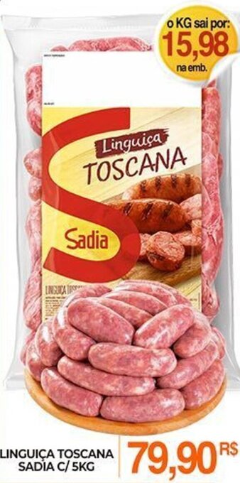 Mercadão Atacadista Linguica Toscana Sadia c/5kg oferta