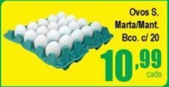 Higa's Supermercado Ovos S. Marta/ Mant. bco. c/20 oferta