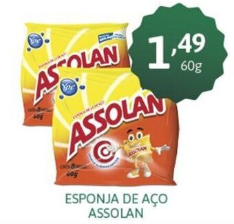 Superbom Supermercado Esponja de Aco Assolan 60g oferta