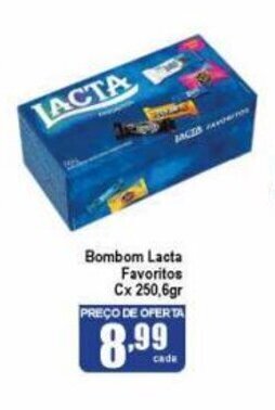 Higa's Supermercado Bombom Lacta Favoritos cx 250.6g oferta