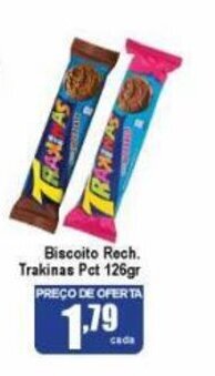 Higa's Supermercado Biscoito Rech. Trakinas pct 126g oferta