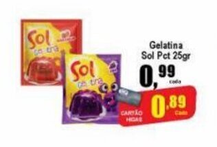 Higa's Supermercado Gelatina Sol pct 25g oferta