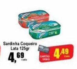 Higa's Supermercado Sardinha Coqueiro Lata 125g oferta