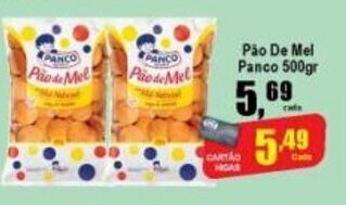 Higa's Supermercado Pao de Mel Panco 500g oferta