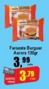 Faroeste Burguer Aurora 130g