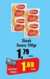 Higa's Supermercado Steak Seara 100g oferta